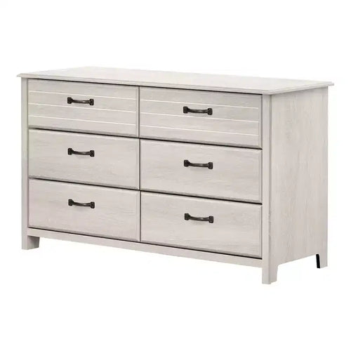 South Shore Ulysses 6-Drawer Double Kids' Dresser Winter Oak