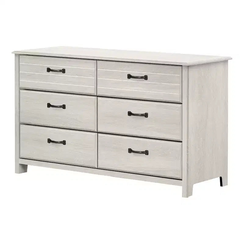 South Shore Ulysses 6-Drawer Double Kids' Dresser Winter Oak