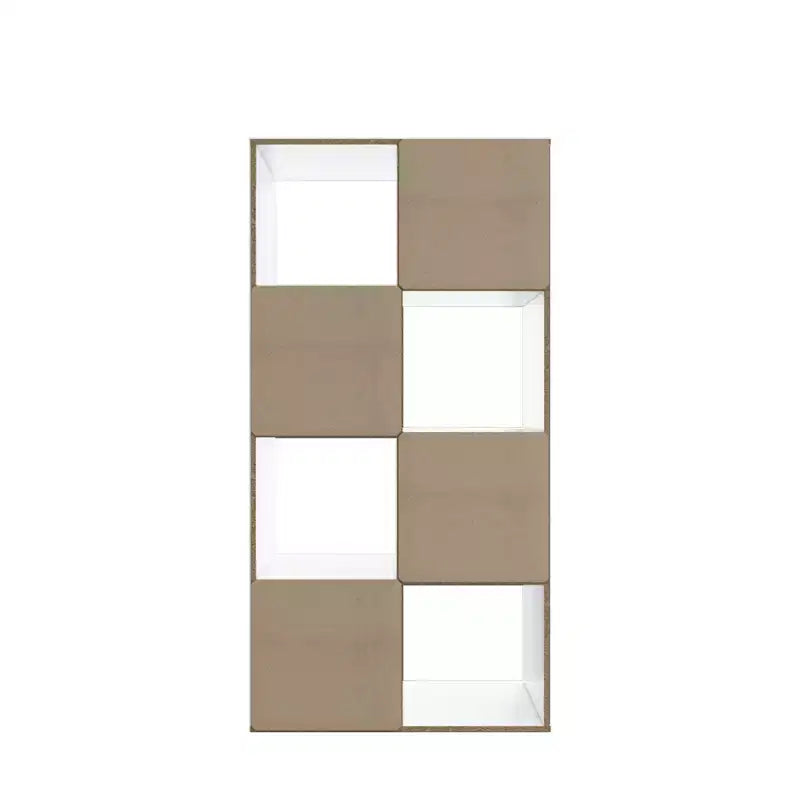 Homez 46.46 in. Tall Wood 4-Shelf Etagere Bookcase