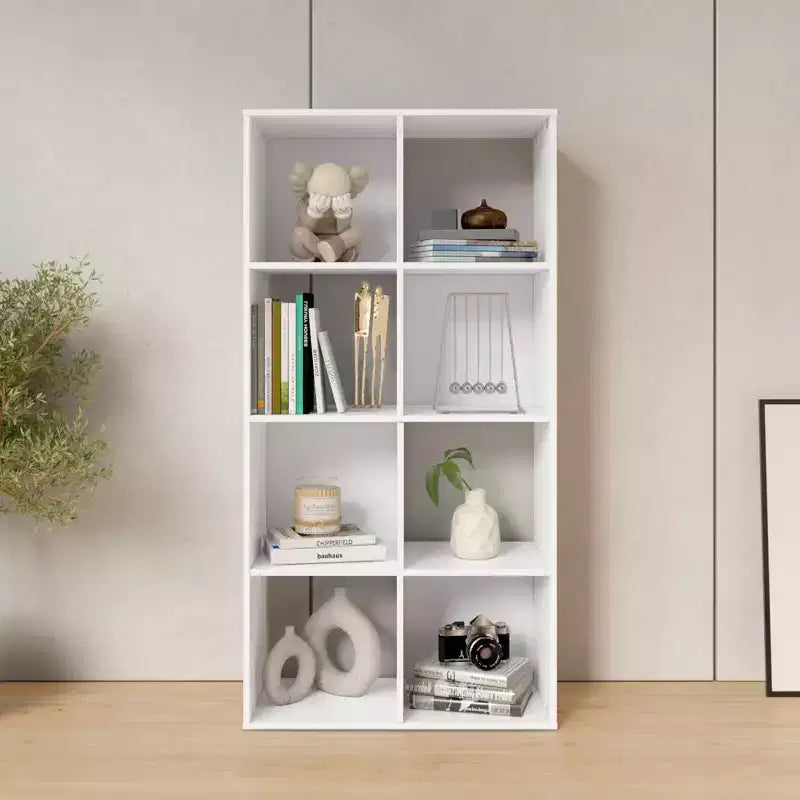 Homez 46.46 in. Tall Wood 4-Shelf Etagere Bookcase