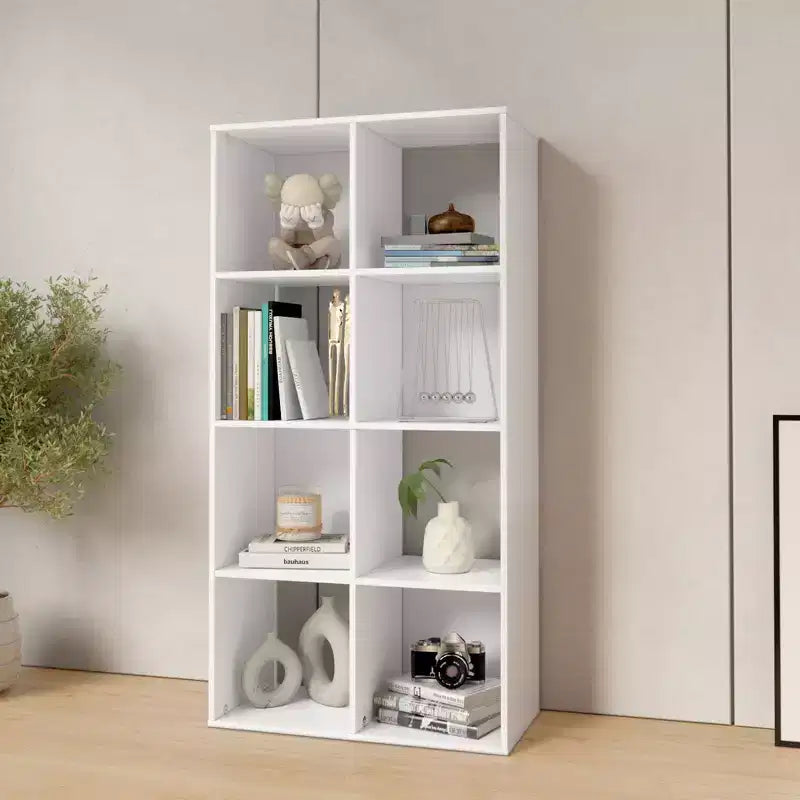 Homez 46.46 in. Tall Wood 4-Shelf Etagere Bookcase