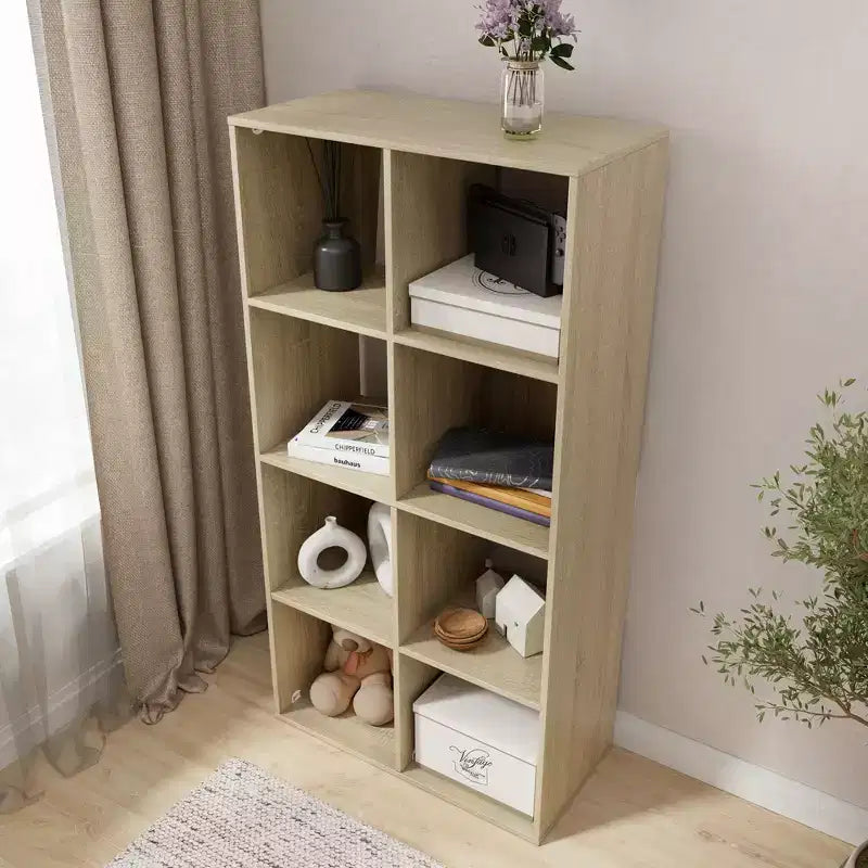 Homez 46.46 in. Tall Wood 4-Shelf Etagere Bookcase