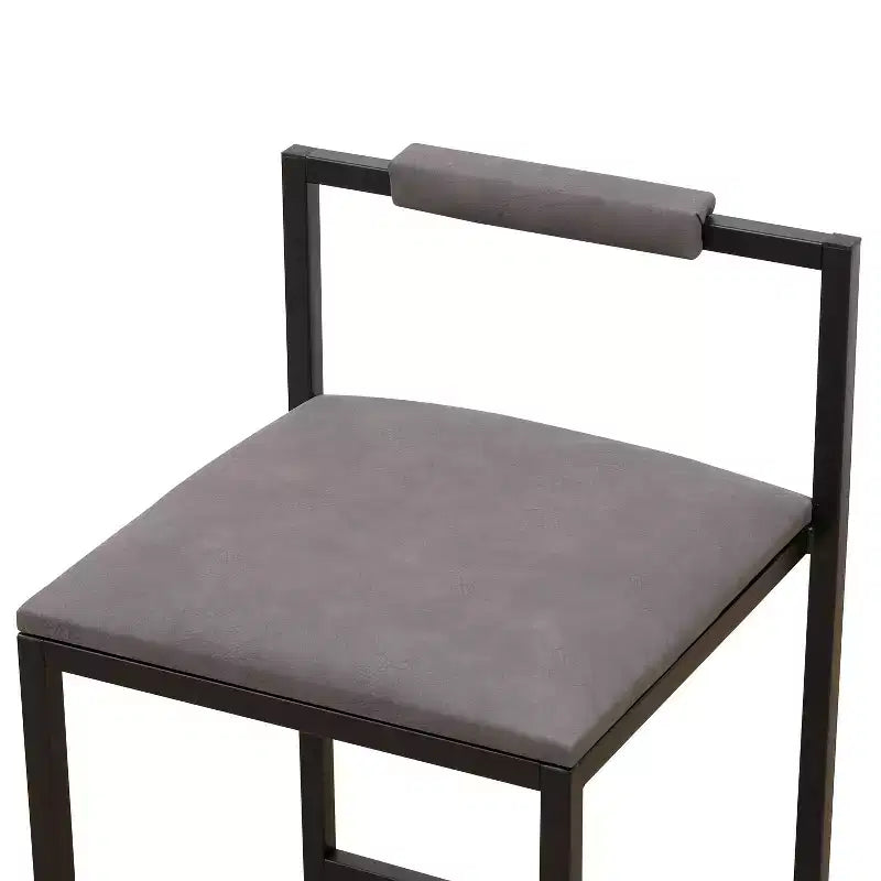 Okak 25 Modern Bar Counter Height Chairs Set of 2, Counter Stools with Backrest&Footrest, Upholstery Barstools Dining Chairs for Kitchen