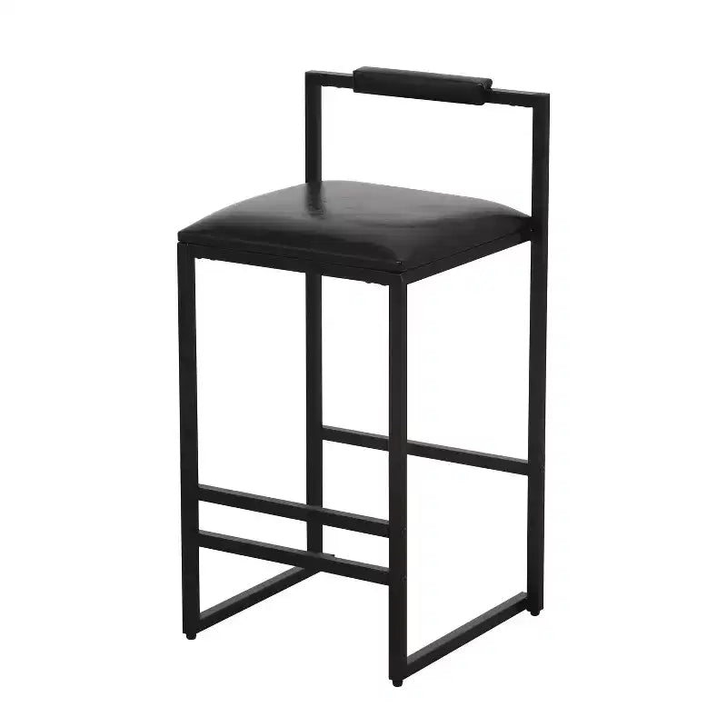 Okak 25 Modern Bar Counter Height Chairs Set of 2, Counter Stools with Backrest&Footrest, Upholstery Barstools Dining Chairs for Kitchen