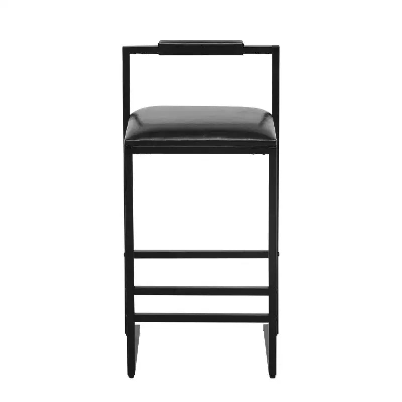 Okak 25 Modern Bar Counter Height Chairs Set of 2, Counter Stools with Backrest&Footrest, Upholstery Barstools Dining Chairs for Kitchen