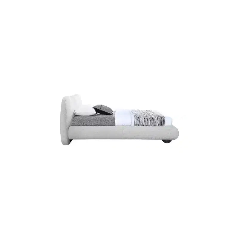 Meridian Furniture,Hyde Boucle Fabric Bed