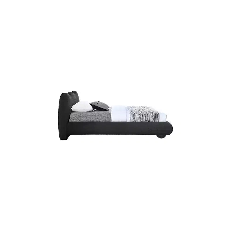 Meridian Furniture,Hyde Boucle Fabric Bed
