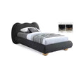 Meridian Furniture,Hyde Boucle Fabric Bed