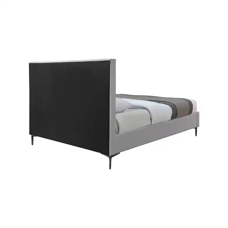 Meridian Furniture,Hunter Linen Textured Bed
