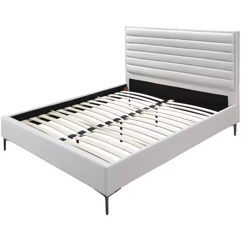 Meridian Furniture,Hunter Linen Textured Bed