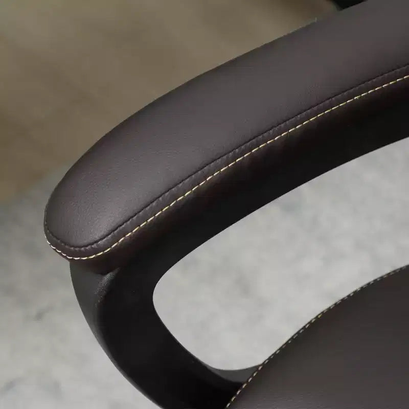 High Back Ergonomic Office Chair, PU Leather Executive Desk Chair with Adjustable Height and Swivel Wheels