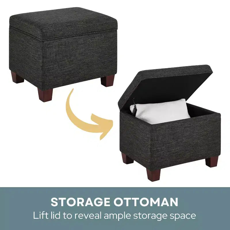 HomeStock Madison Storage Ottoman