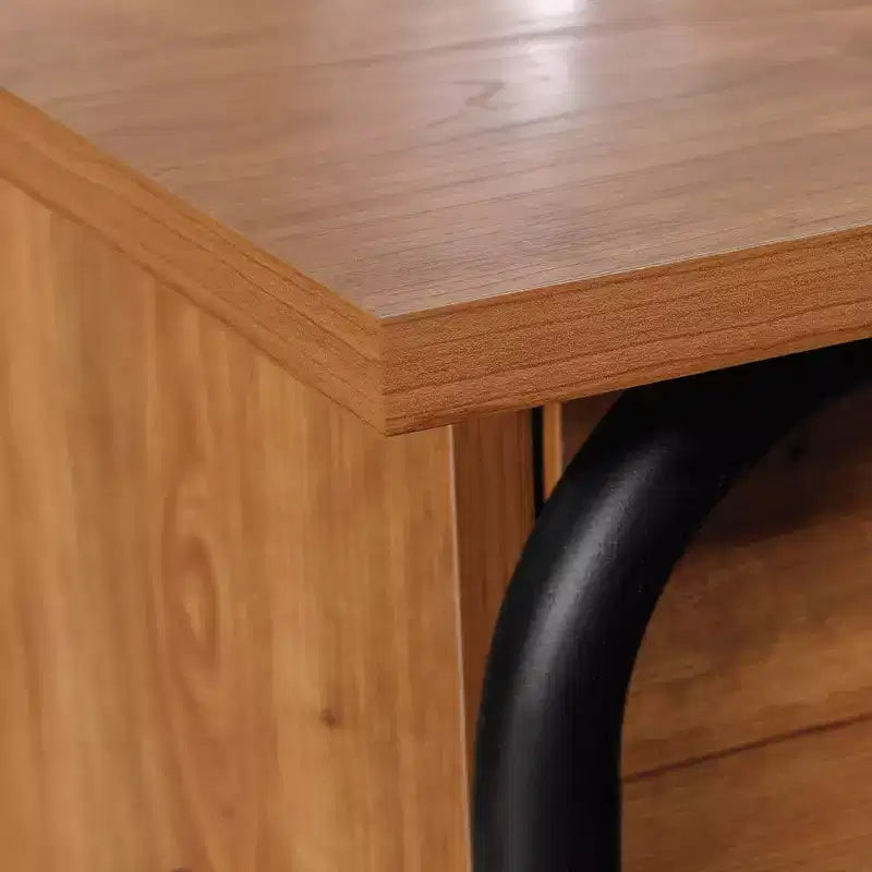 Union Plain Recliner Table Prairie Cherry - Sauder: Adjustable Shelf, Storage, Rectangle, MDF, 4 Point/Leg, Living Room