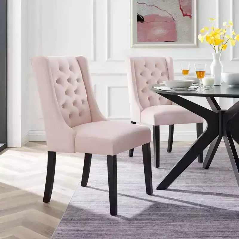 Set of 2 Baronet Performance Velvet Dining Chairs - Modway