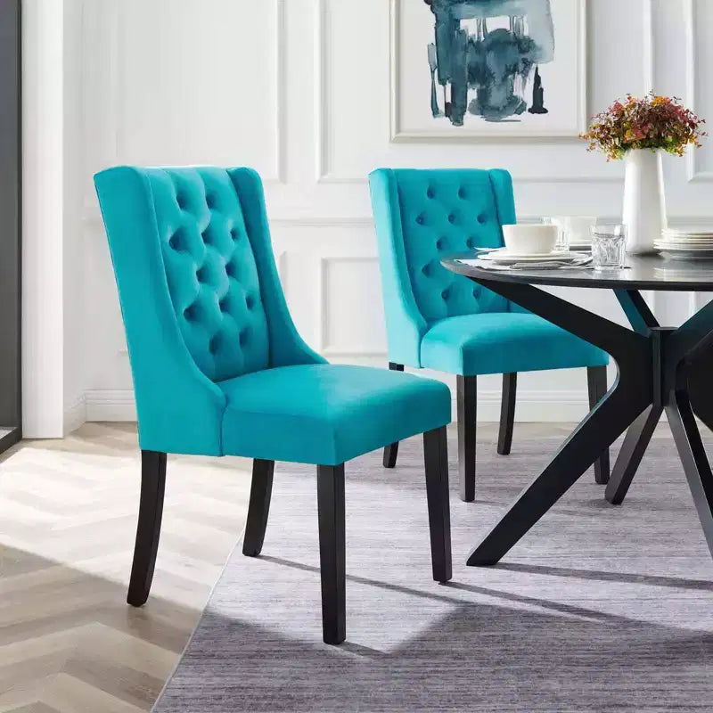 Set of 2 Baronet Performance Velvet Dining Chairs - Modway