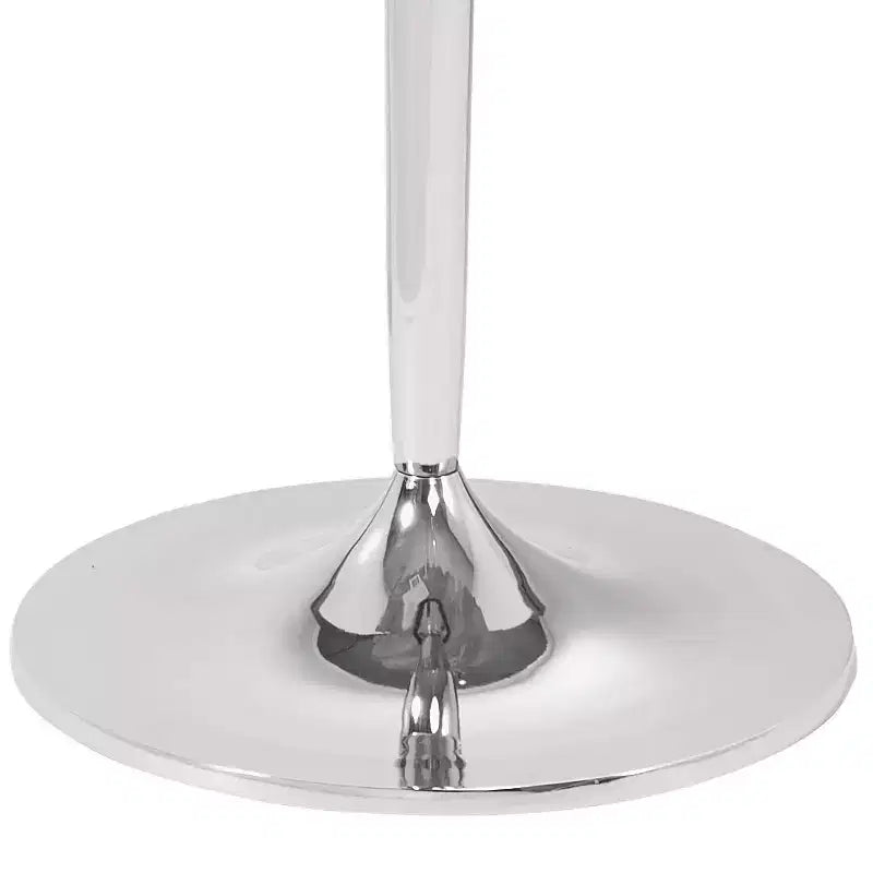 Coast to Coast Accents Polly Modern Cast Aluminum Round Accent Table 18 Silver Gray Lacey Pattern Stone Marble Tabletop for Living Room Bedroom House